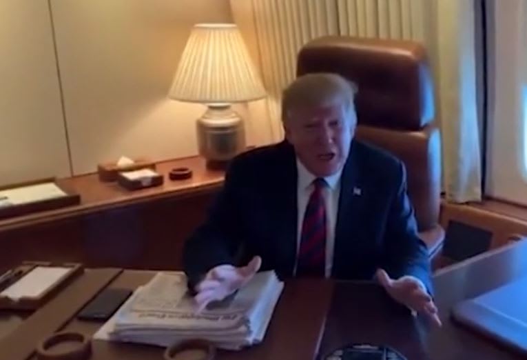 Trump gives a connection between the victim of Epstein and himself