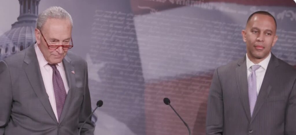 Chuck Schumer and Hakeem Jeffries say they are willing to close the government