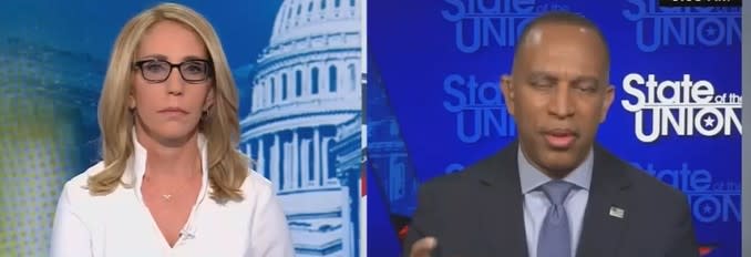 Hakeem Jeffries Schools Dana Bash After trying to both parties, GerryMeering