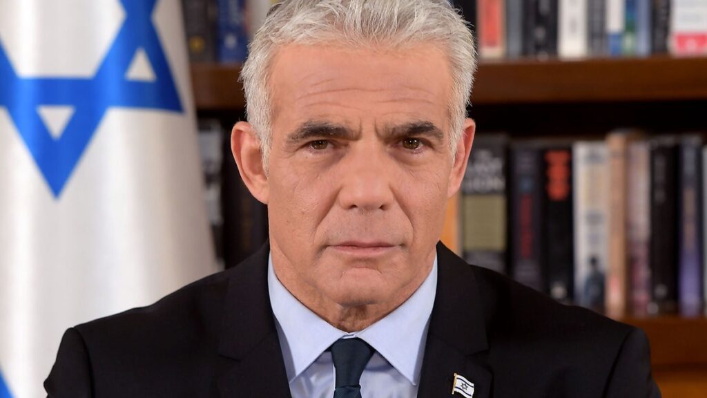 Israëls ex-PM Yair Lapid is insisting on the non-style alliance of democracies