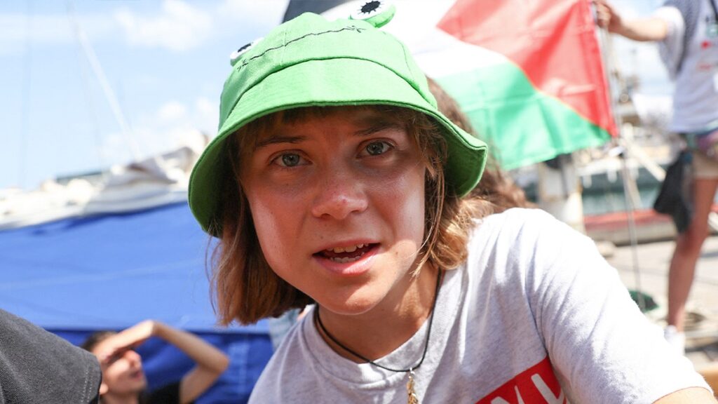 Greta Thunberg faces backlash over the depiction of an Israeli hostage situation in a post about Palestinians