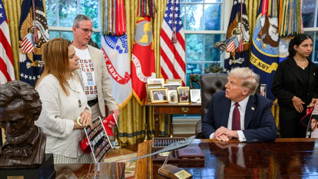 Trump thanks hostage families for nomination letter for Nobel Peace Prize