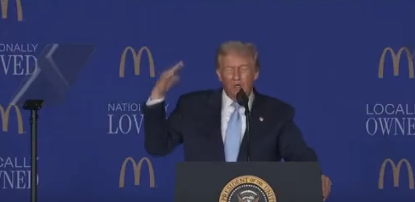 Trump tried to give an economics speech at a McDonald’s conference and it was an epic disaster