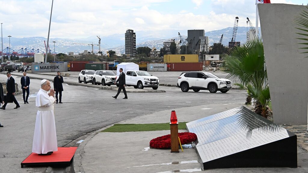 Pope Leo honors victims of Beirut port explosion during historic visit to Lebanon