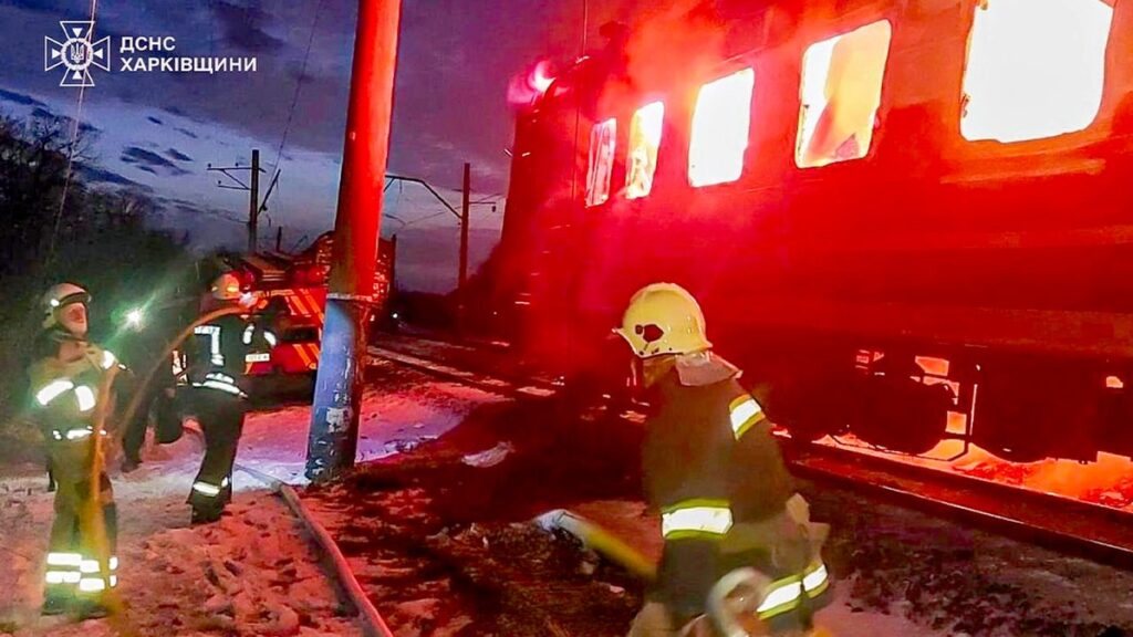 Russian drones bomb Ukrainian train, killing five passengers in Kharkiv