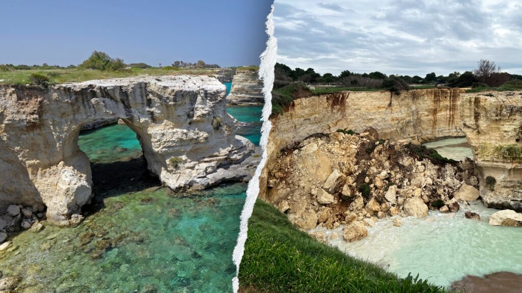 ‘Lovers’ Arch’ in Italy collapses on Valentine’s Day after bad weather