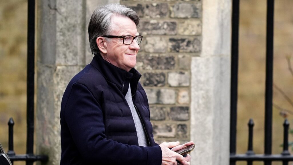Ex-diplomat Peter Mandelson arrested on suspicion of misconduct in public office