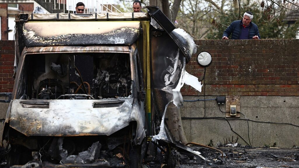 British police arrest two people for alleged anti-Semitic arson of Jewish ambulances