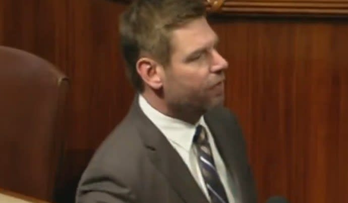 Eric Swalwell shows his lack of character in his resignation statement